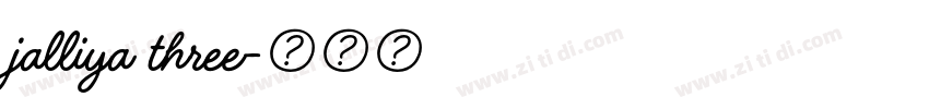 jalliya three字体转换